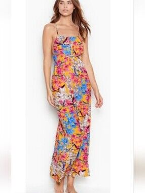 European Designer Floral Maxi Dress